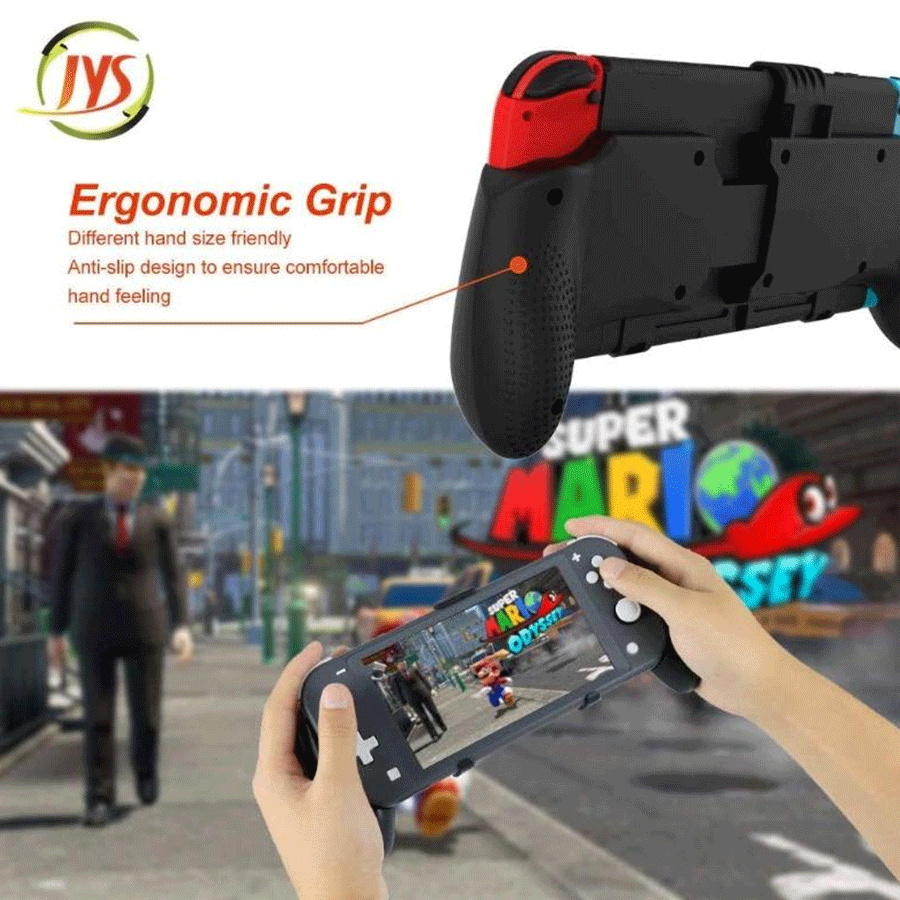JYS Universal Handle grip for Switch OLED/Switch/Lite [Black] [NS183]
