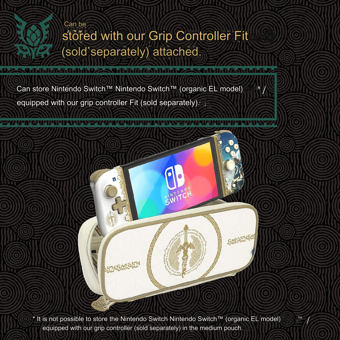 Hori Compact Cargo Pouch The Legend Of Zelda Tears Of The Kingdom for Switch V2/OLED NSW-434A