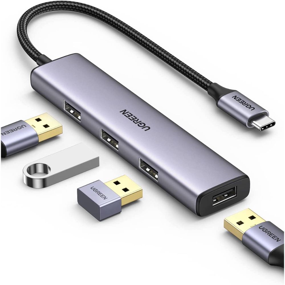 UGREEN USB-C TO 4 USB 3.0 Hub (Grey) [CM473/20841]