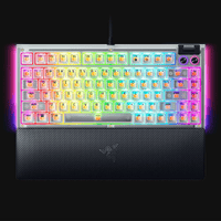 Razer BlackWidow V4 75% Hot-swappable Mechanical Gaming Keyboard Phantom White Edition