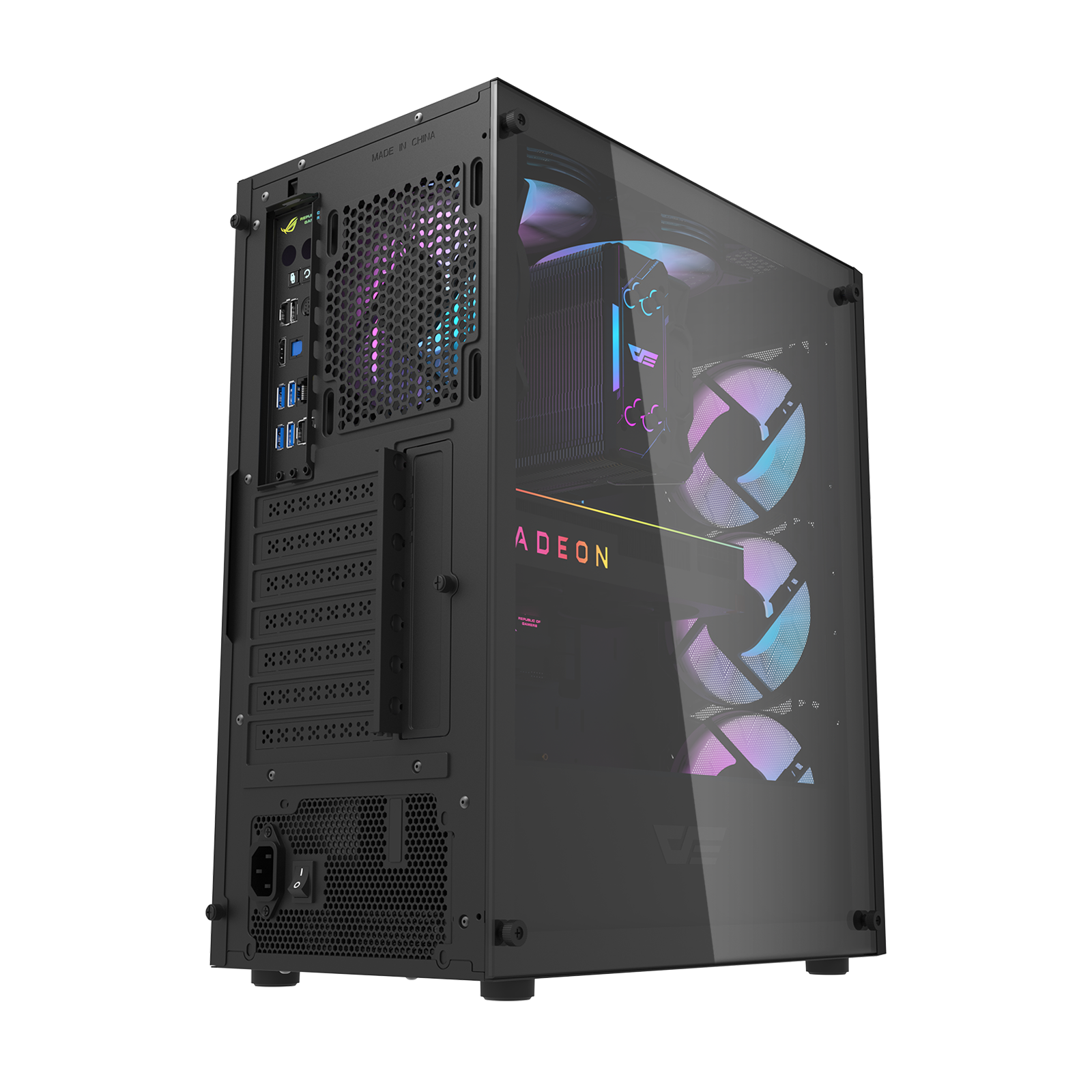 DarkFlash DK352 Mesh Mid-Tower ATX PC Case (Black)