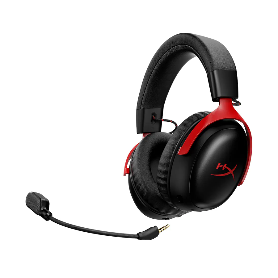 HyperX Cloud III S Wireless Gaming Headset for PC/PS5/PS4/N-Switch/Mobile Black/Red (A59Z0AA)