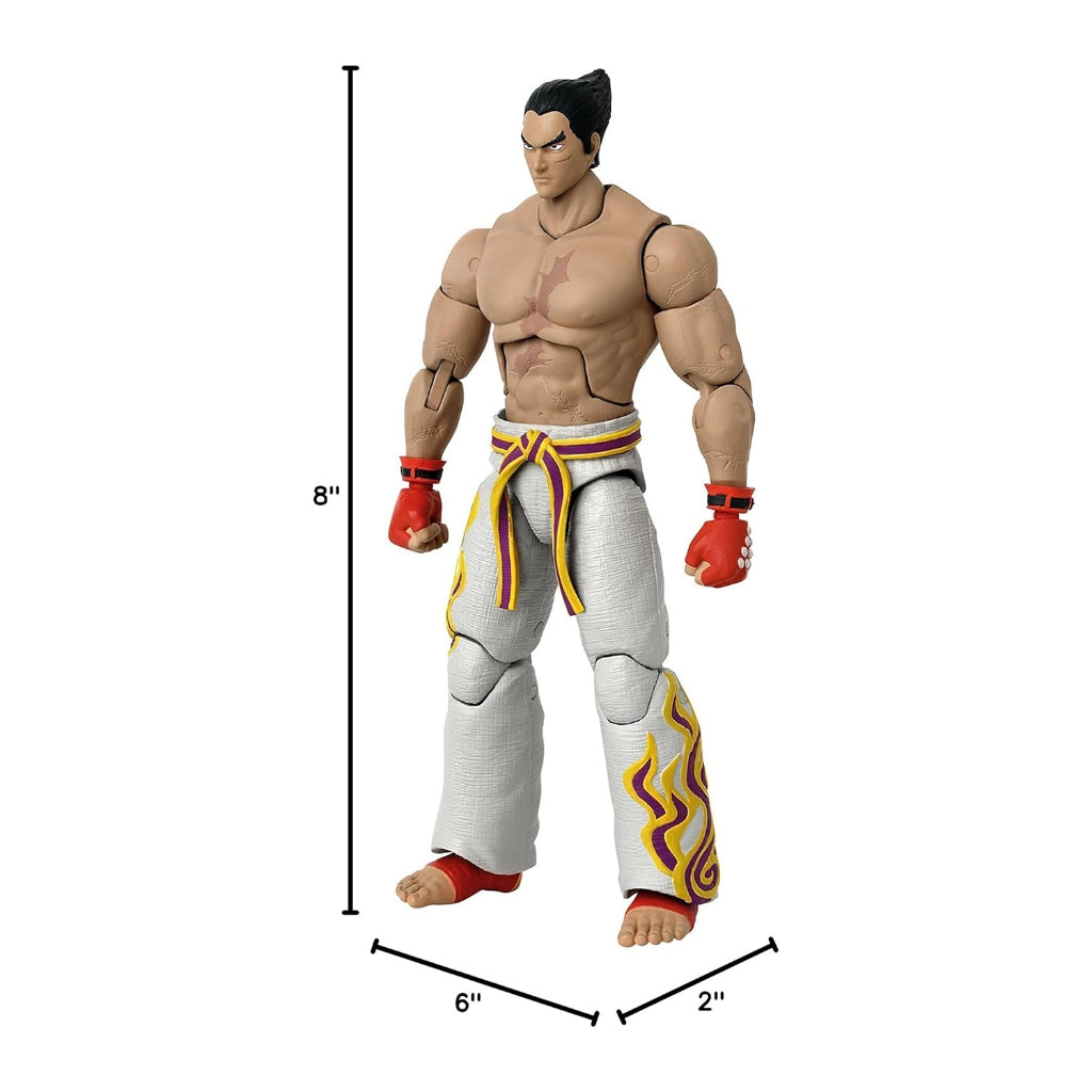 Tekken Kazuya Mishima Action Figure by BANDAI Game Dimensions