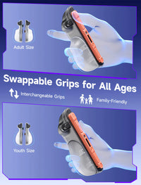 JSAUX Split Transparent Ergonomic Protective Case for Nintendo Switch 2 PC0117