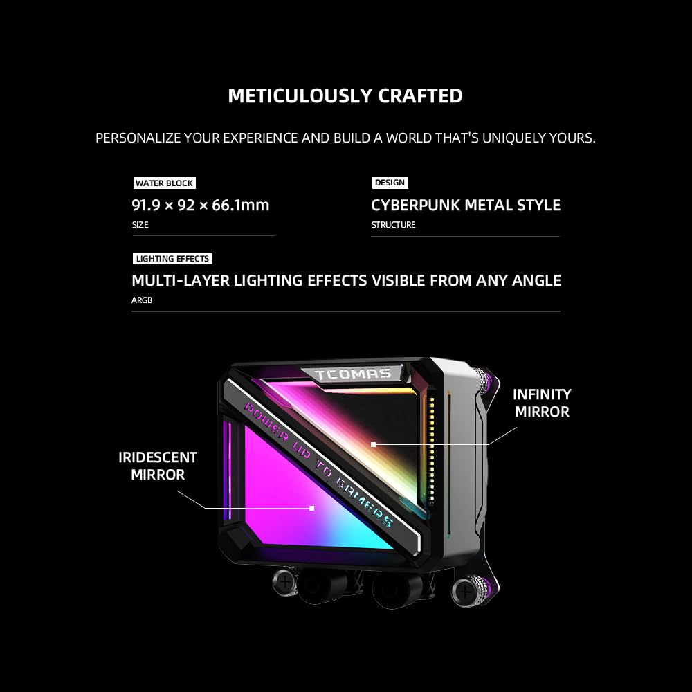 TCOMAS LE200 ARGB 360mm AIO Liquid CPU Cooler
