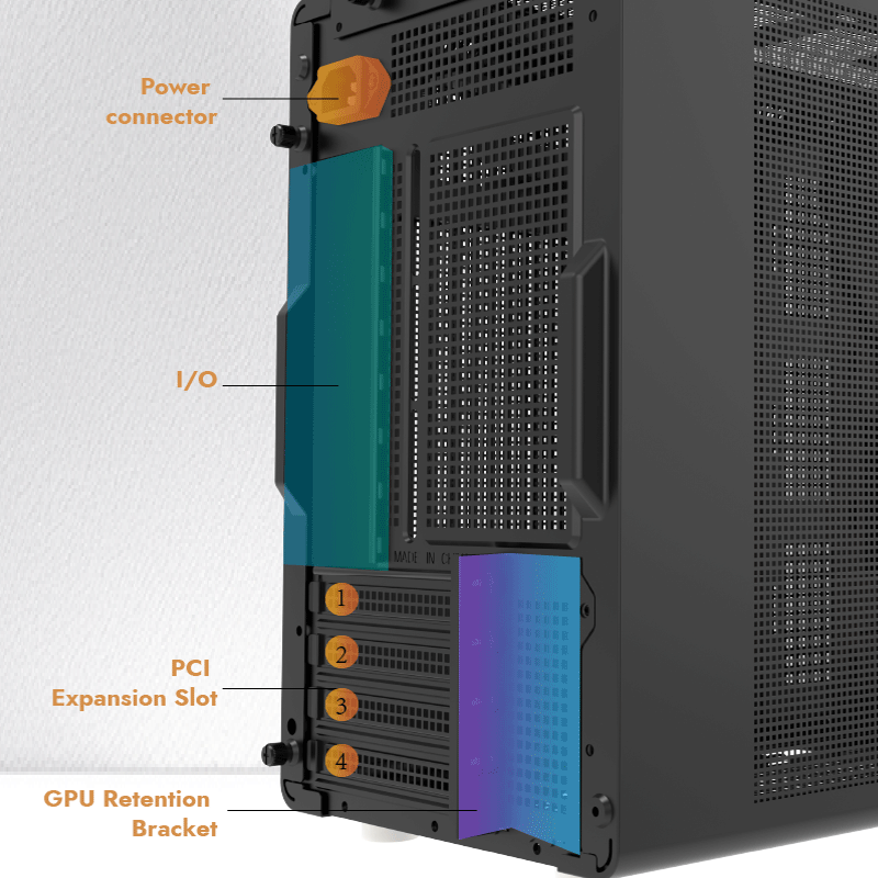 DarkFlash WD200 Wood Edition Veneer Panel M-ATX PC Case (Black)