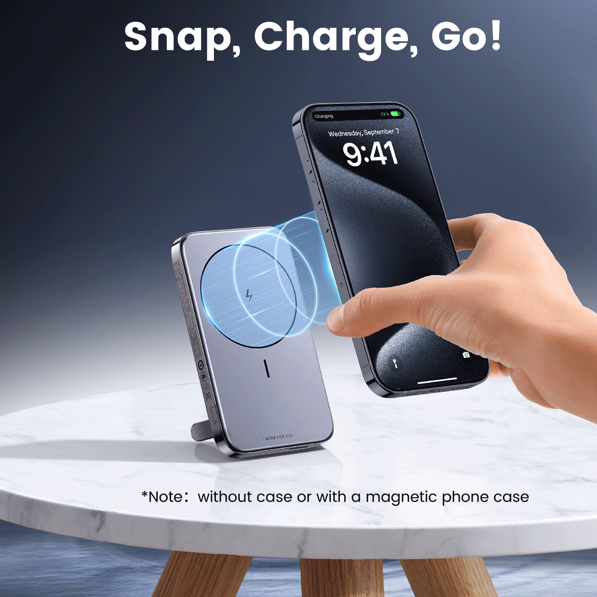 UGREEN Mini Magnetic Wireless 20W Powerbank with Holder 10000mah [PB206/15086]