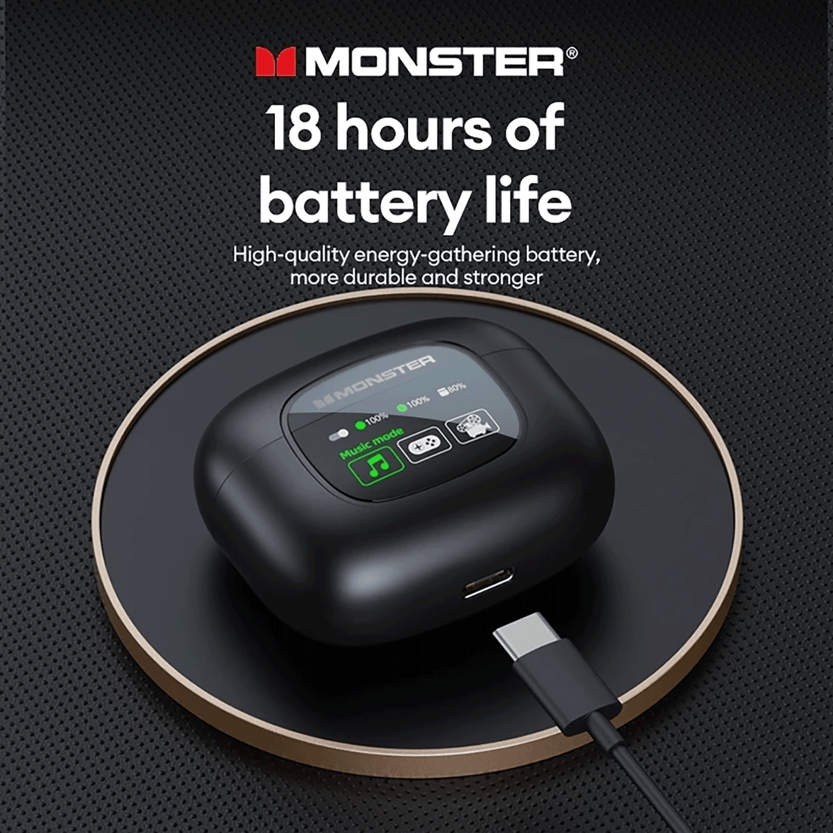 Monster XKT20 Bluetooth Earphone HIFI Sound Quality Smart Touch