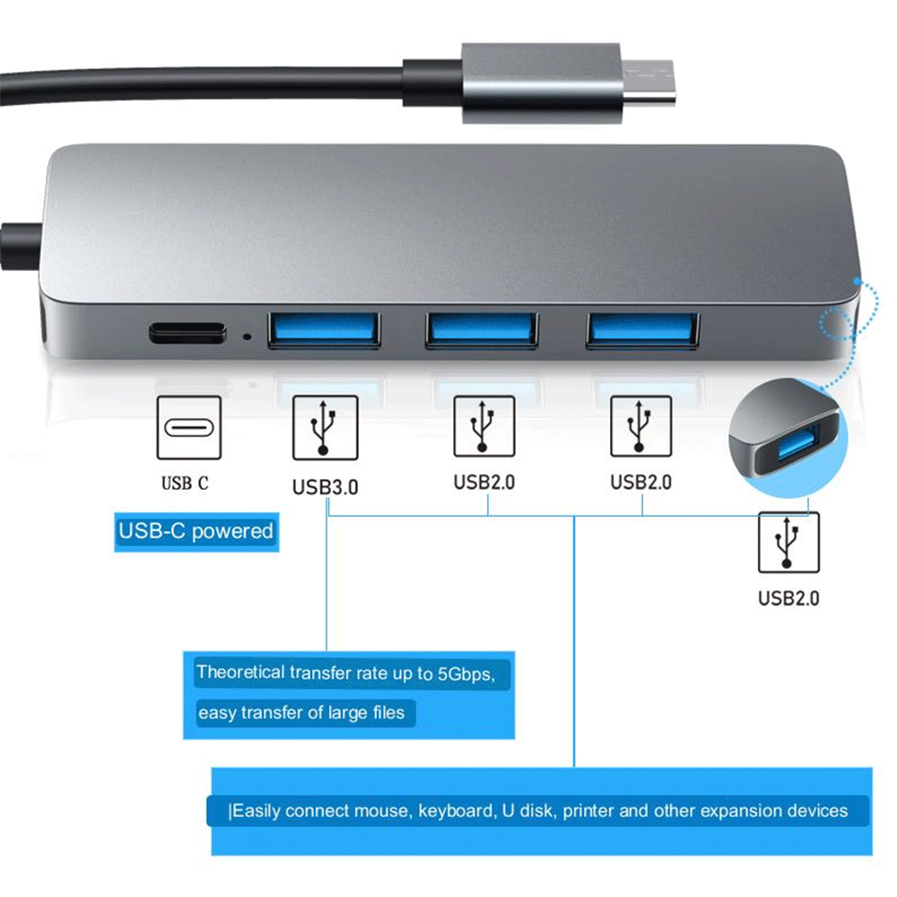 AirSky Usb-c Docking Station 4 in 1 [HC-13E]