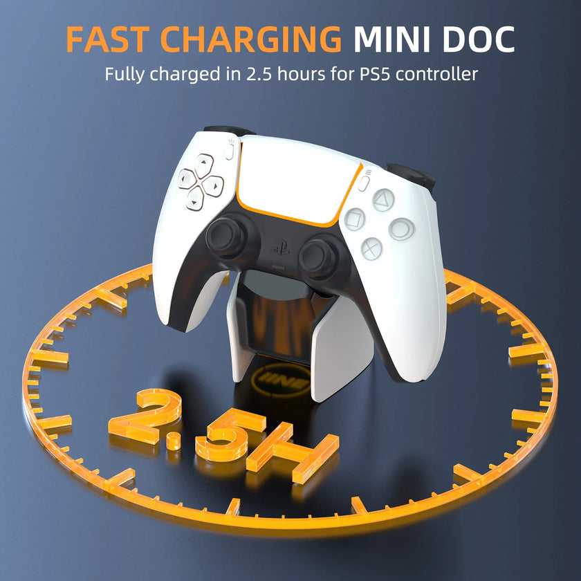 IINE Mini Charging Dock for PS5 Dual Sense/ Dual Sense Edge Controller
