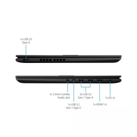 Asus Vivobook 16" WUXGA Laptop i7-1355U 16GB/1TB Win11 Indie Black