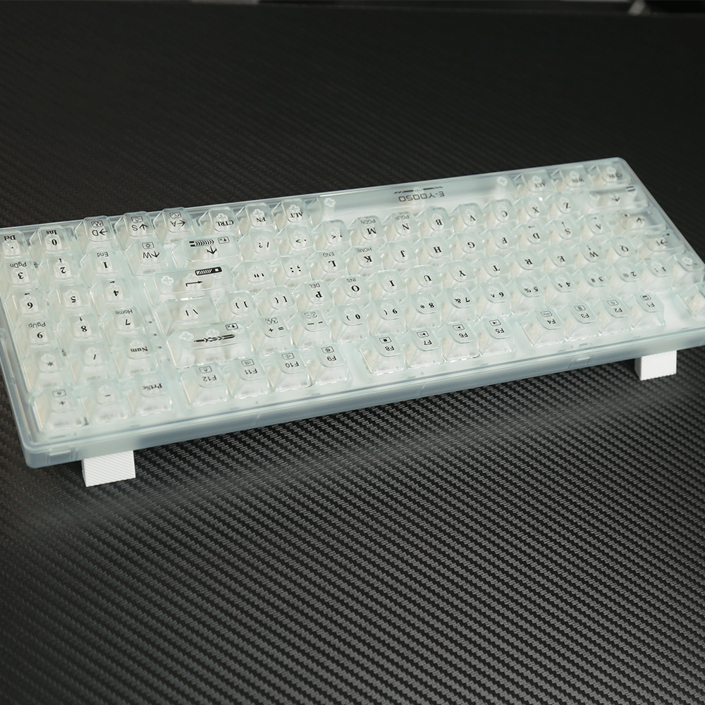 E-Yooso Z-94 Single Light 94 Keys Hot Swappable Mechanical Keyboard Transparent Light Green Linear [White Switch]