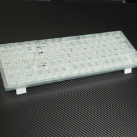 E-Yooso Z-94 Single Light 94 Keys Hot Swappable Mechanical Keyboard Transparent Light Green Linear [White Switch]
