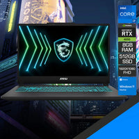MSI Cyborg 15 Black Edition 15.6" FHD 144Hz Gaming Laptop Intel Core i7-13620H 8GB DDR5 / 512GB SSD NVIDIA GeForce RTX 4050 Win 11 Black A13VE-2452PHNN