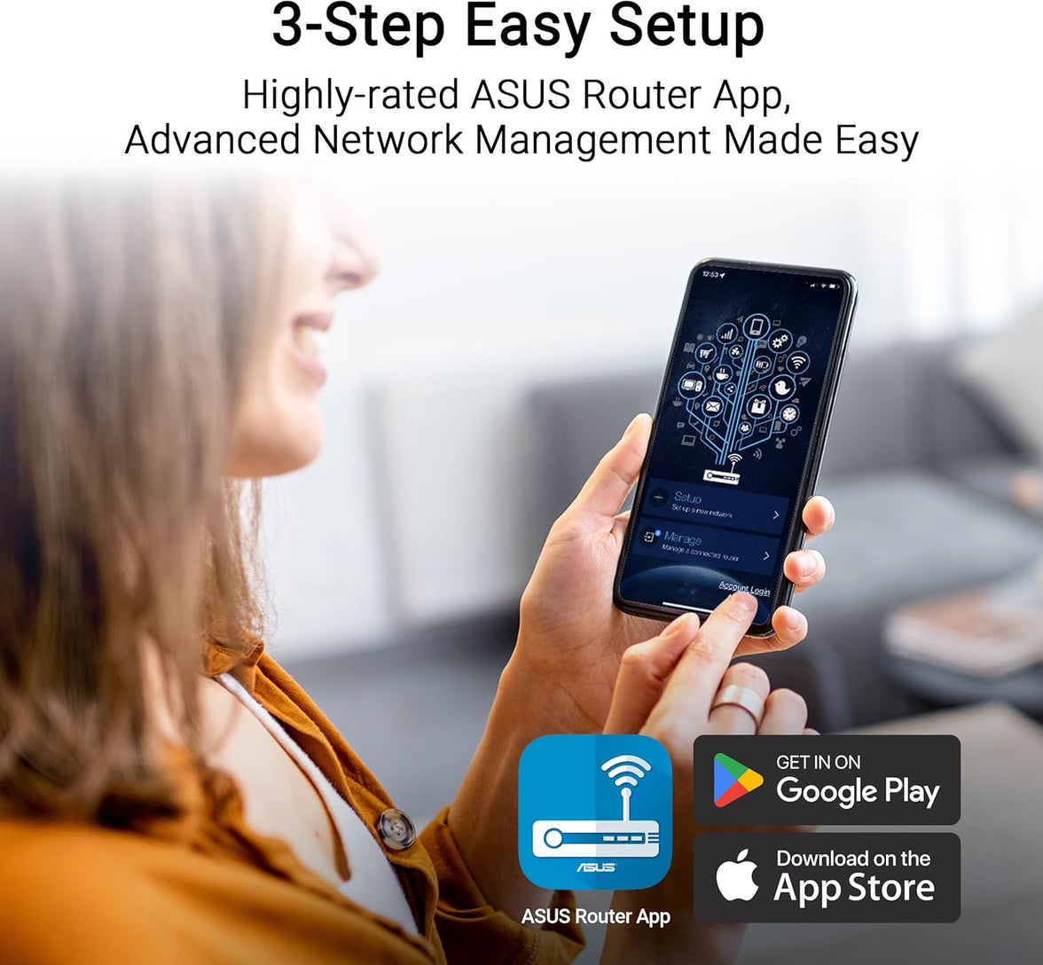 Asus RT-BE50 BE3600 Dual Band WiFi 7 Router