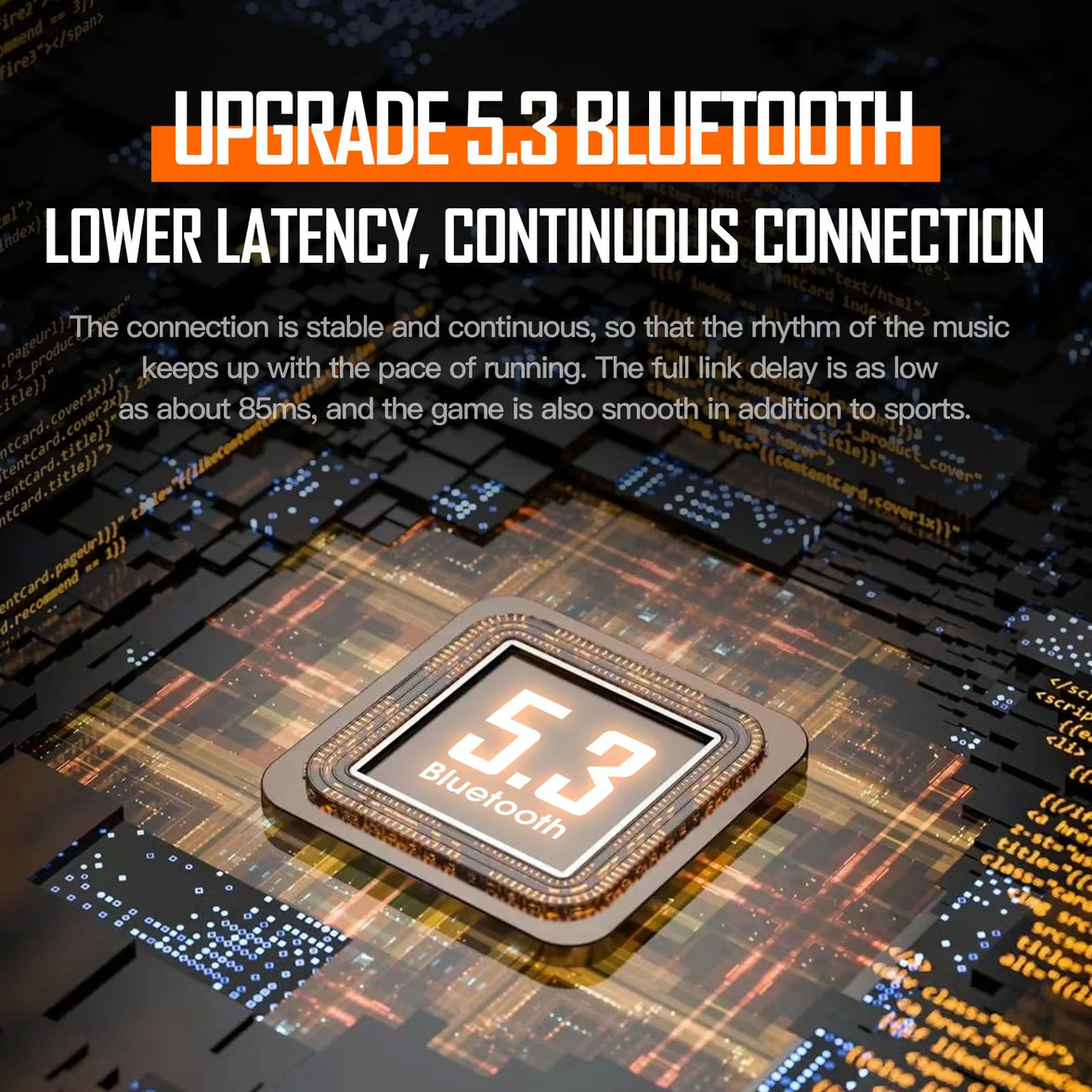 Onikuma T37 Wireless Earphone White Orange