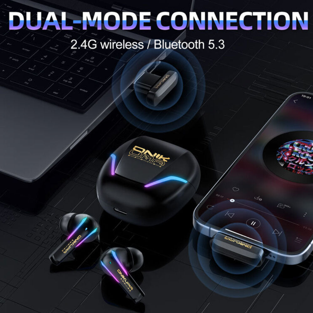 Onikuma T27 Wireless Earphone Black