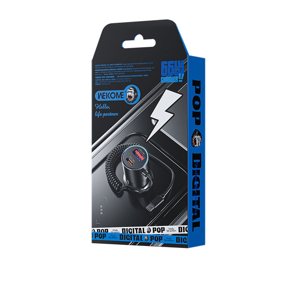 Wekome Car Charger 66W Cabled - WP-C51