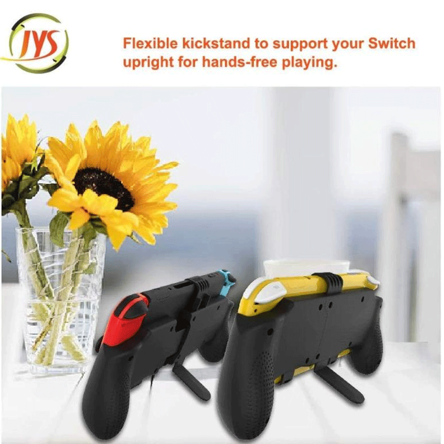 JYS Universal Handle grip for Switch OLED/Switch/Lite [Black] [NS183]