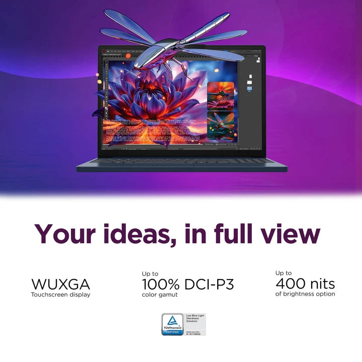 Lenovo IdeaPad Slim 3i 15.3" FHD Touchscreen Intel Core 7 350 16GB DDR5 RAM / 512GB SSD Intel Graphics Windows 11 Home Cosmic Blue 83RR0000US