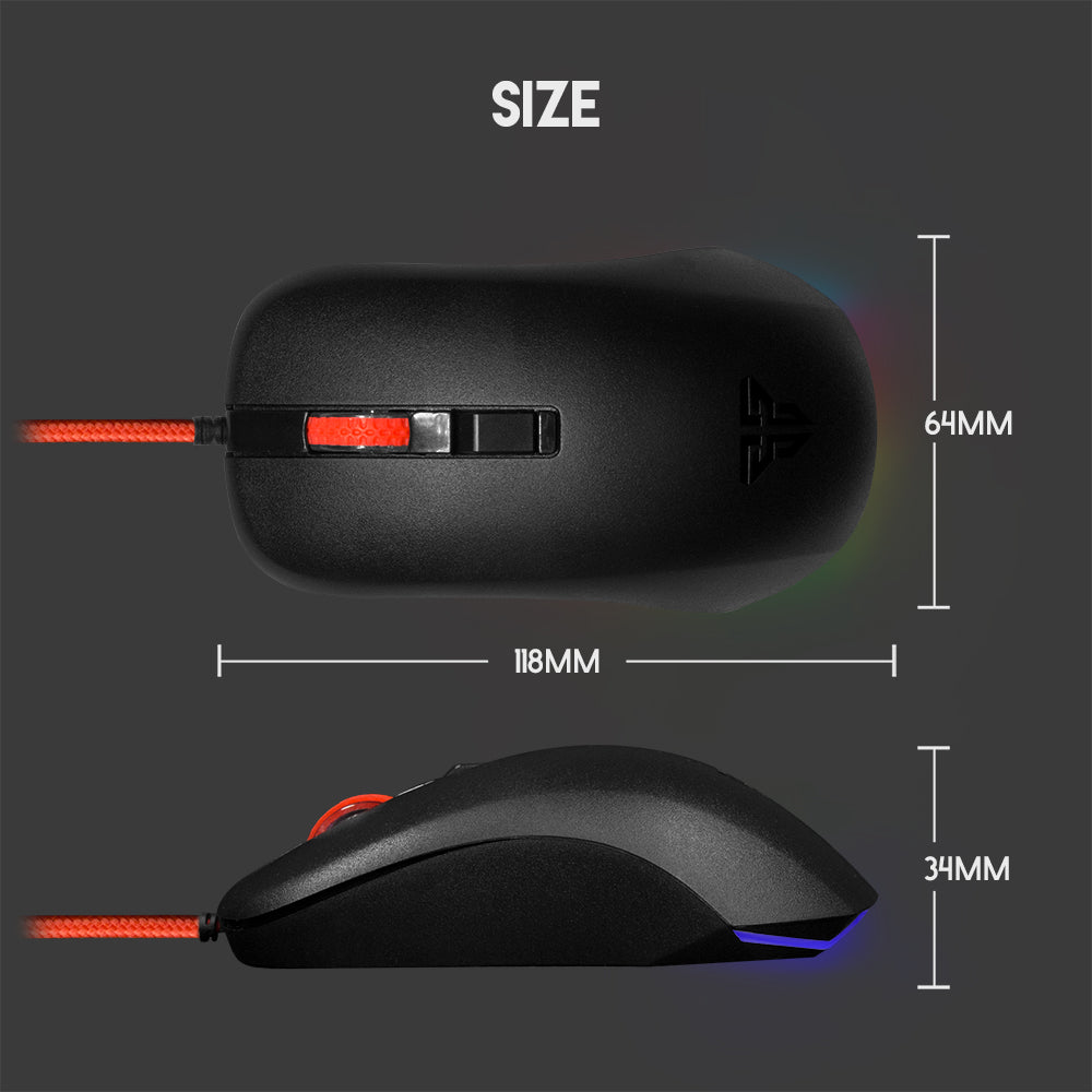 Fantech Rhasta II Pro Wired Gaming Mouse Black (G13)