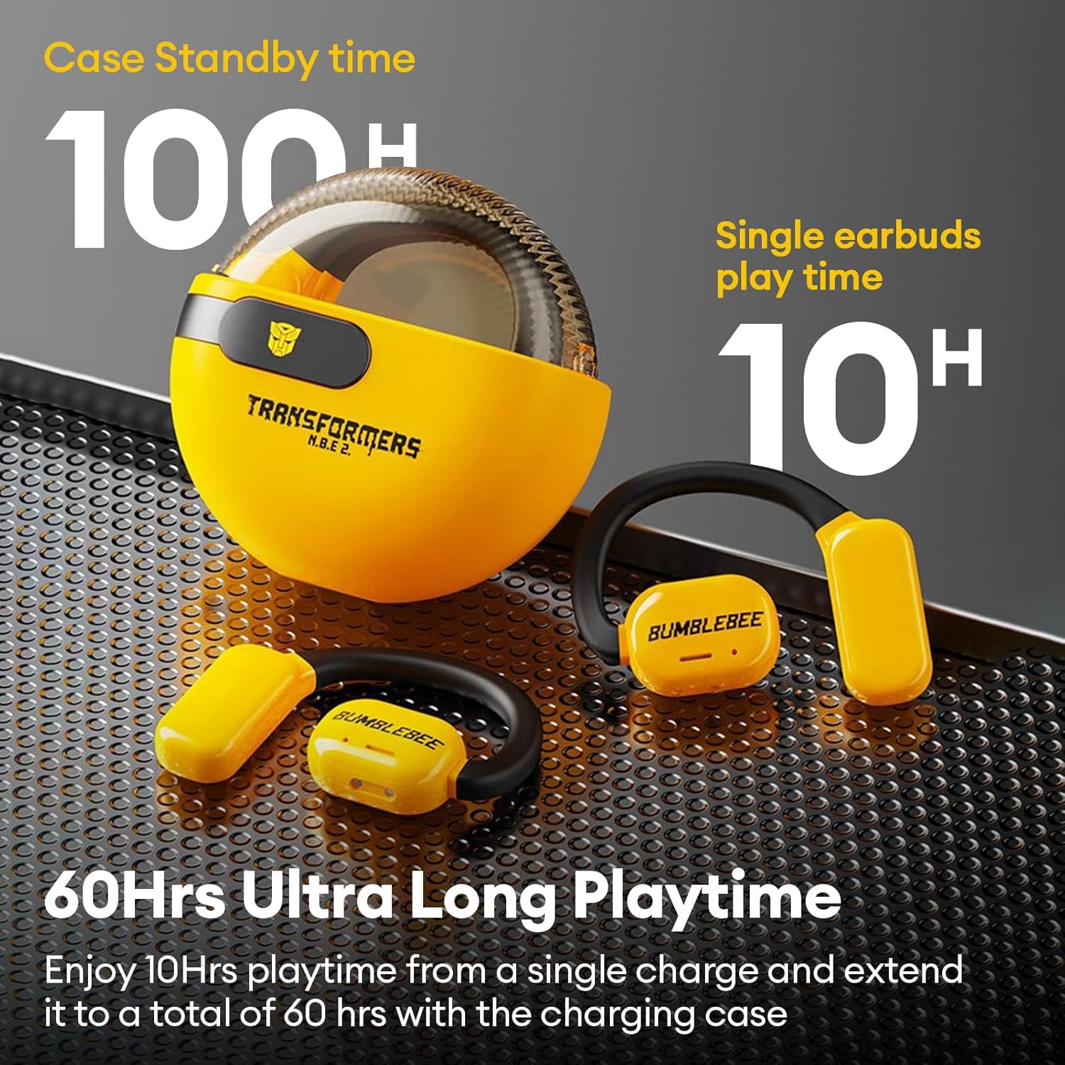 Transformers TF-T09 Gaming Bluetooth Earphone (Yellow)