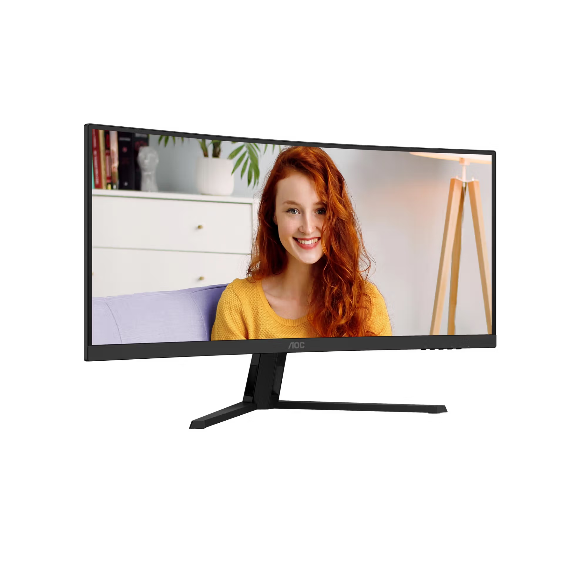 AOC CU34B3E 34" WQHD (3440x1440) 120Hz 1ms MPRT VA Curved Monitor (Black)