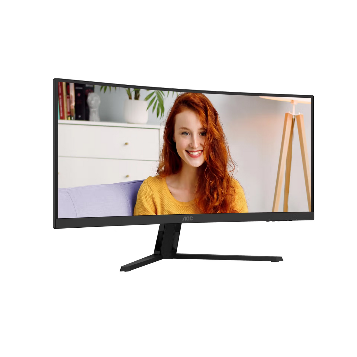 AOC CU34B3E 34" WQHD (3440x1440) 120Hz 1ms MPRT VA Curved Monitor (Black)