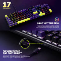 Fantech Atom104S Full-Size Yoru Edition Mechanical Gaming Keyboard (MK878S)