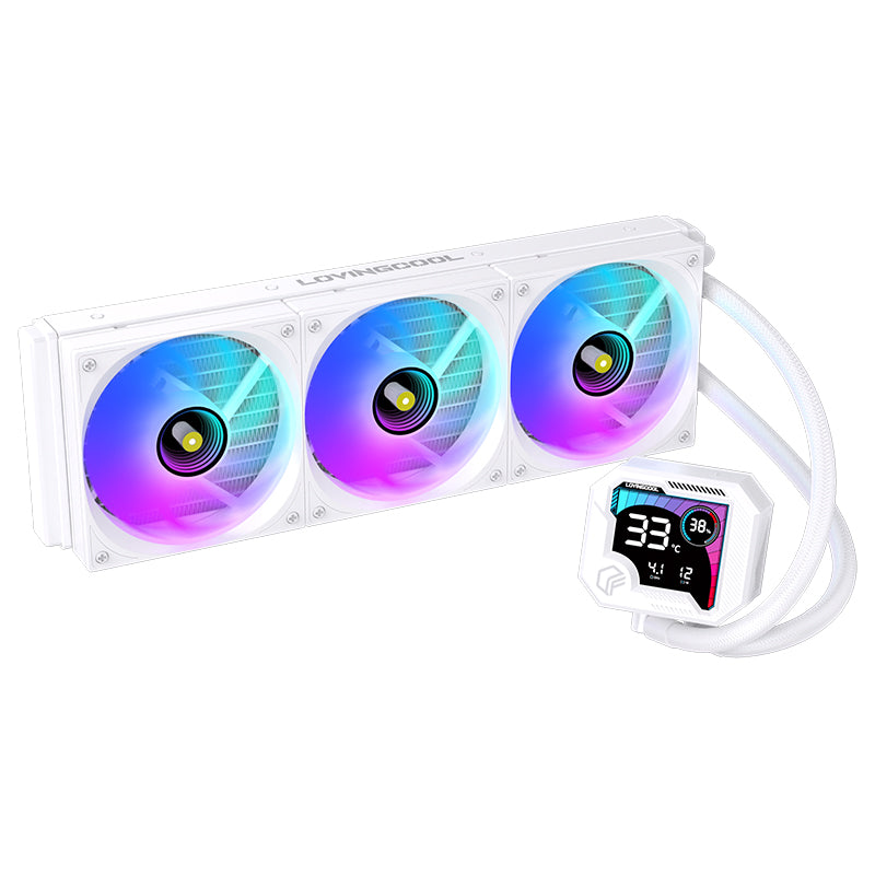 Lovingcool 360mm ARGB Liquid Cooler with Temp Screen