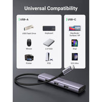 UGREEN USB-C TO 4 USB 3.0 Hub (Grey) [CM473/20841]
