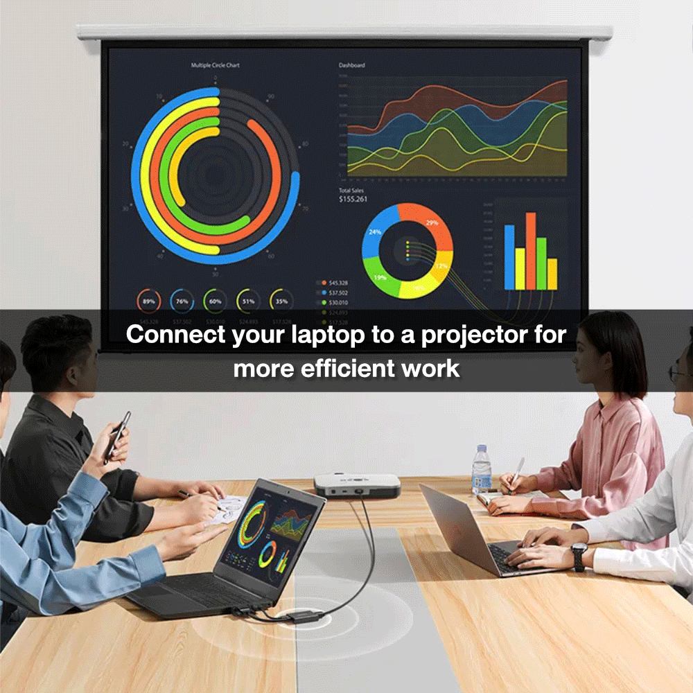 UGREEN VGA Male To HDMI Female Adapter With Audio & Power Supply [CM513/50945]