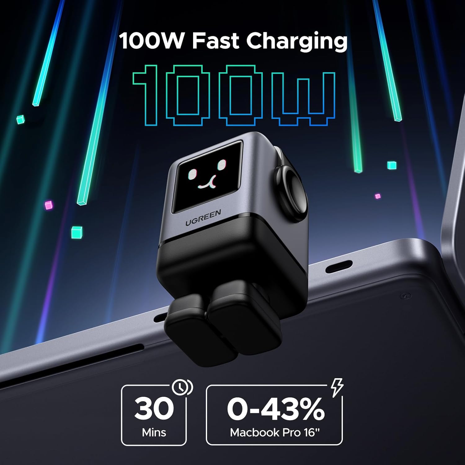 UGREEN USB-A+3USB-C 100W Robot Gan Tech Fast Charger [X688/45514B]
