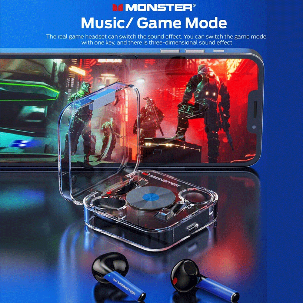 MONSTER Airmars XKT01 True Wireless Earphones (Dark Black)