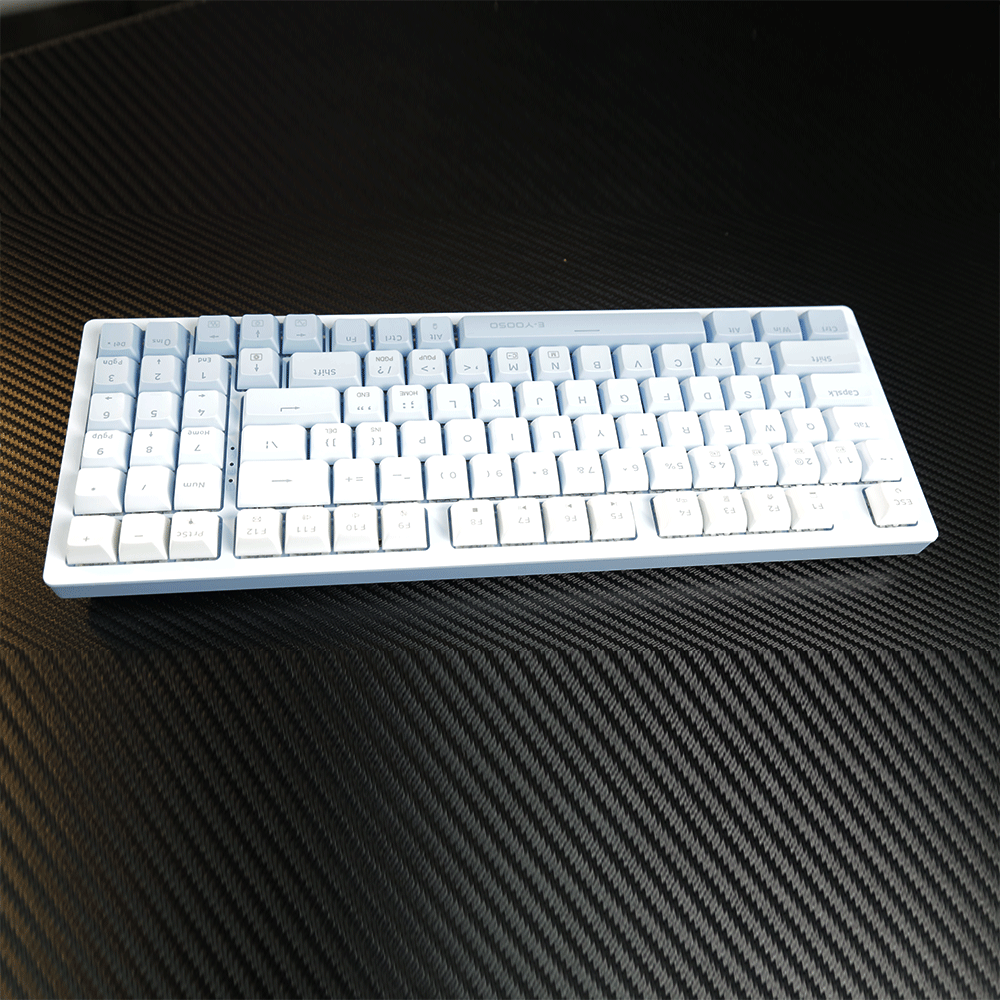 E-Yooso Z-94 Tri-Mode RGB 94 Keys Hot Swappable Mechanical Keyboard Gradiant Blue Linear White Switch