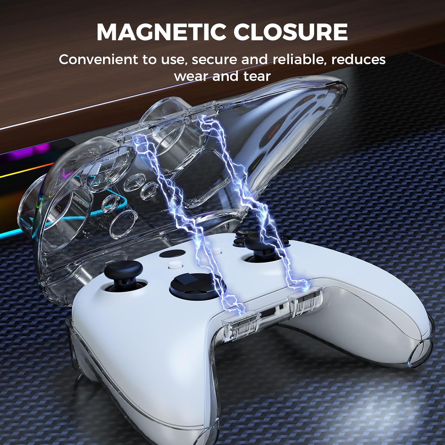 IINE Protective Case for Xbox Controller (Transparent Shell) (L1009)