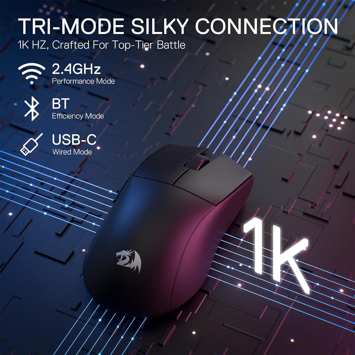 Redragon King Pro 4k Wireless Gaming Mouse
