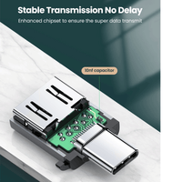 UGREEN USB-C 3.1 Male To USB A 3.0 Female OTG Adapter (Space Gray) [US270/50283]