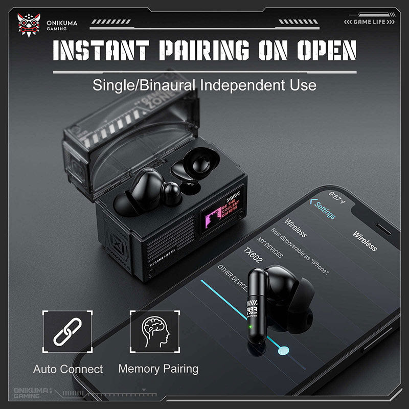 Onikuma TX602 ANC+ENC Gaming Earbuds
