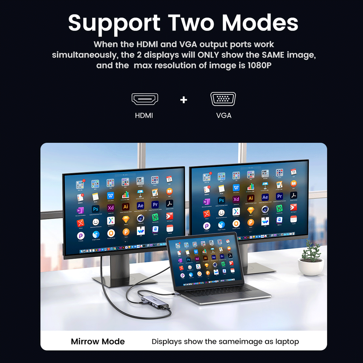 UGREEN USB-C 9-In-1 Multifunction Adapter - 15cm [CM498/15600]