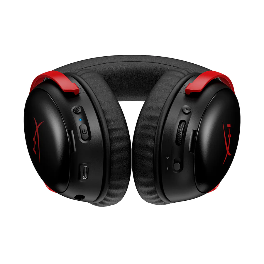 HyperX Cloud III S Wireless Gaming Headset for PC/PS5/PS4/N-Switch/Mobile Black/Red (A59Z0AA)
