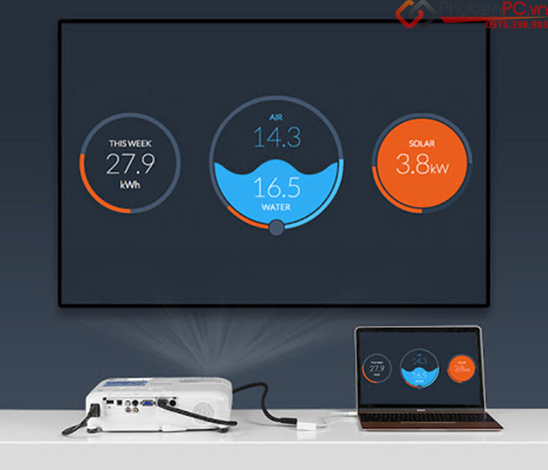 UGREEN Type C To HDMI+VGA Converter (White) [MM123/30843]