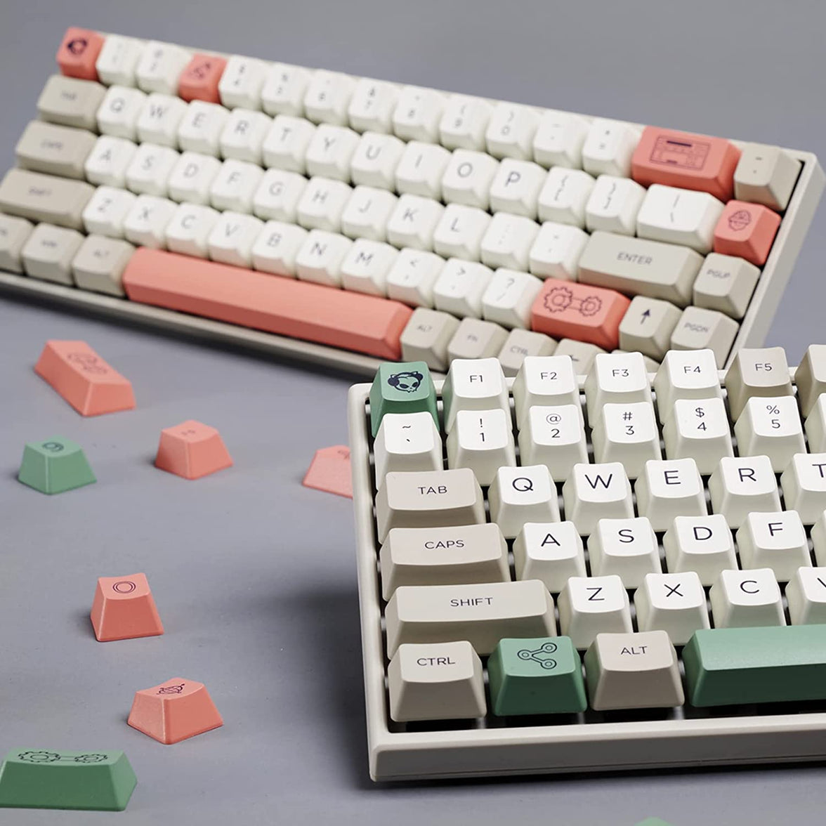 AKKO 9009 Retro R2 Industrial Style Novelty Keycaps (38-Key)