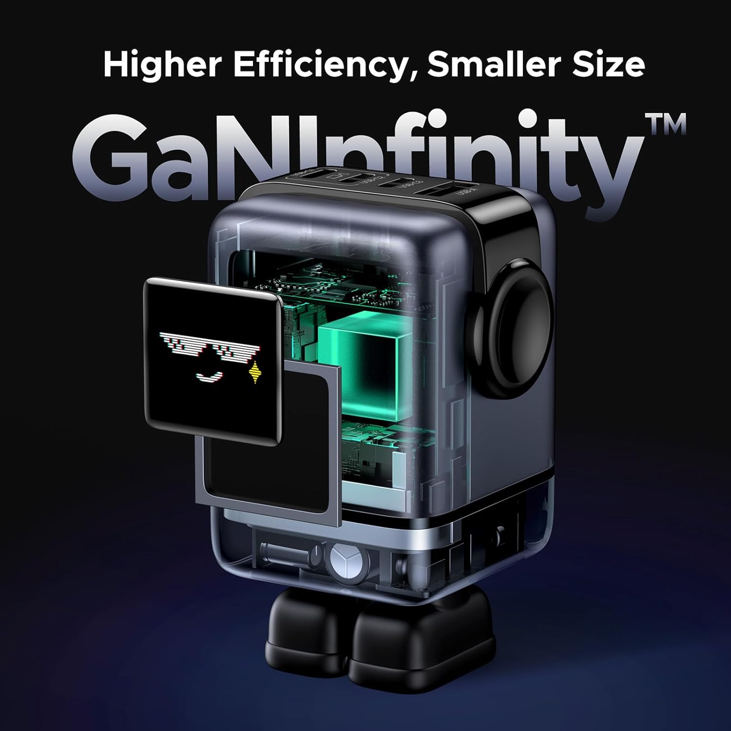 UGREEN USB-A+3USB-C 100W Robot Gan Tech Fast Charger [X688/45514B]