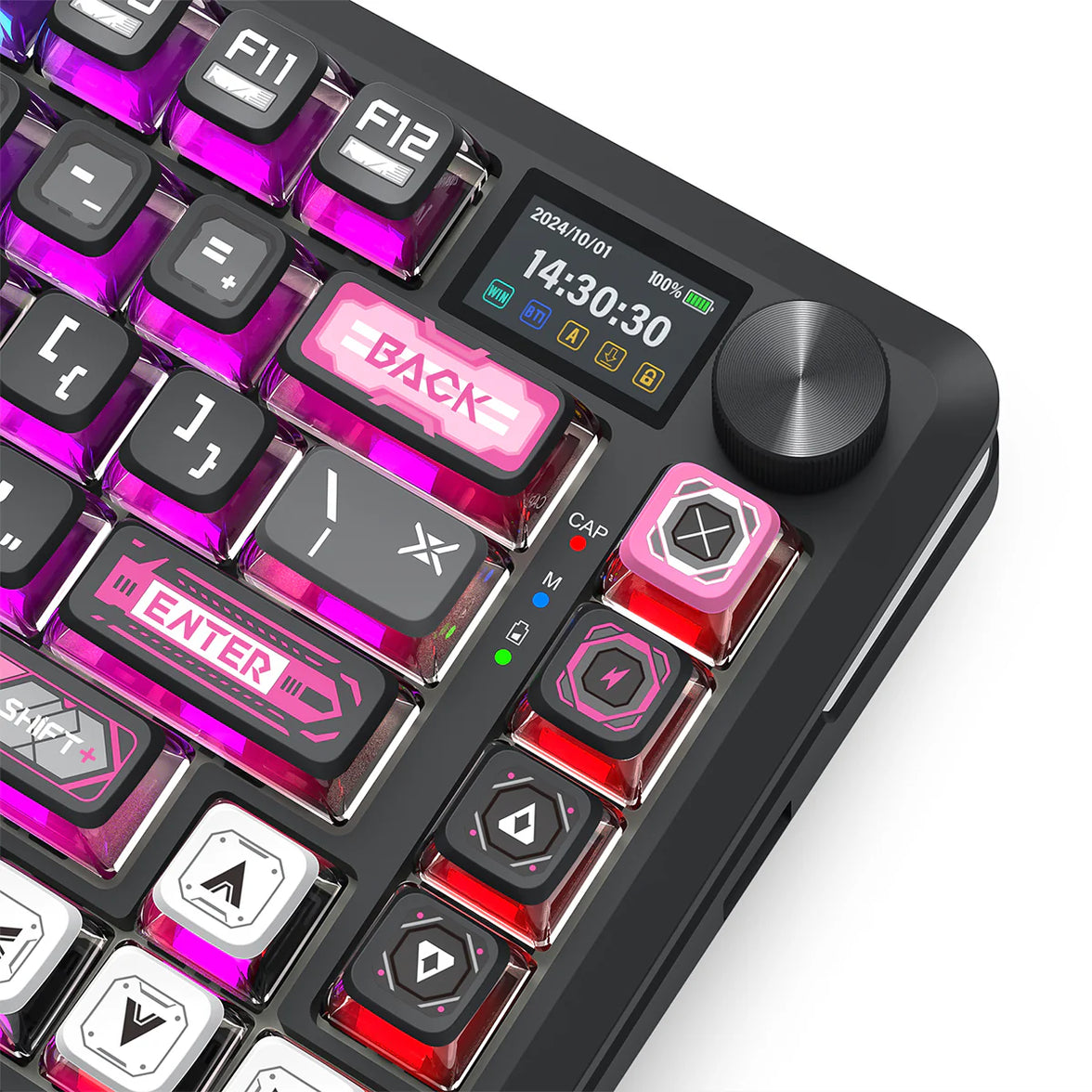 Redragon K708MC RGB Flekact Pro 82 Keys 75% Gasket Mounted Wireless Mechanical Keyboard