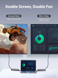 UGREEN Display Port Male To HDMI Male Cable Black