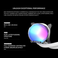 TCOMAS LE100 ARGB 360mm AIO Liquid CPU Cooler