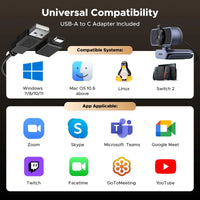 Ugreen 4K 30FPS USB Ultra HD Webcam (CM831/65381)