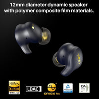 TOZO TWS Earbuds Golden X1 Hybrid ANC Hi Res LDAC IPX6 Wireless Charging 32Hr Playtime