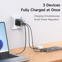 Mcdodo CH-4110 Gan Fast Charger w/ Retractable Cable 67W (Black)